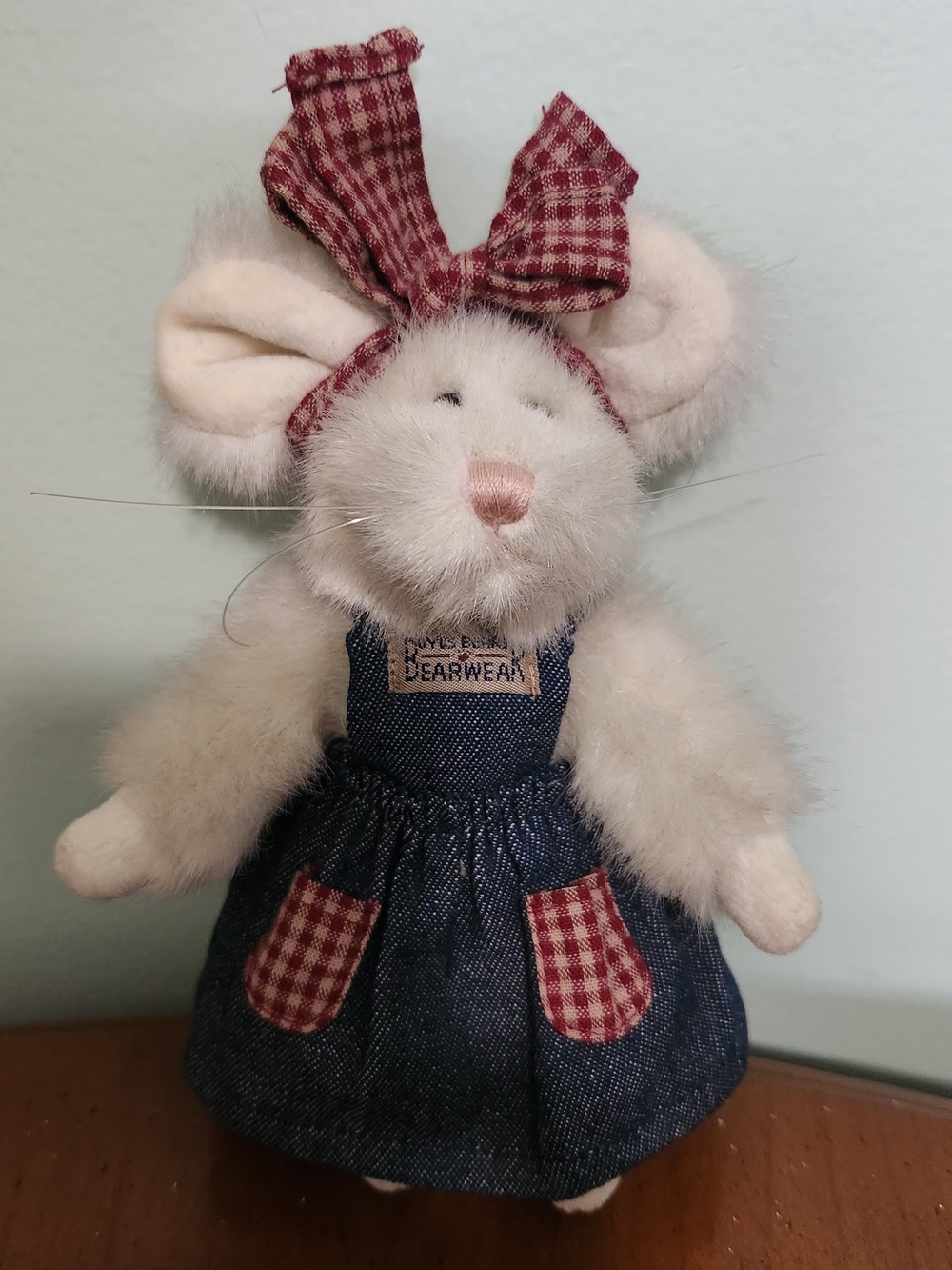 Boyds Bears "Cottage McNibble" Plush White Mouse